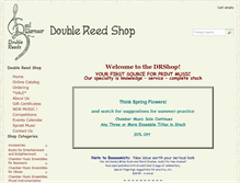 Tablet Screenshot of doublereedshop.com